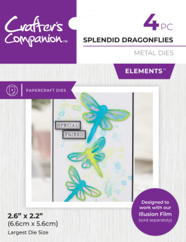 Crafters Companion - Stanzschablone "Splendid Dragonflies" Dies