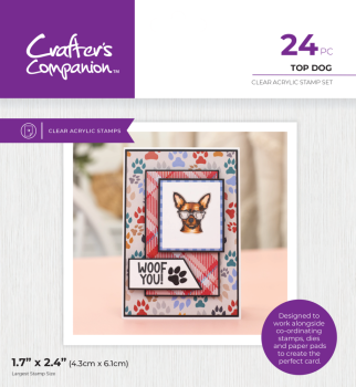 Crafters Companion - Stempelset "Top Dog" Clear Stamps