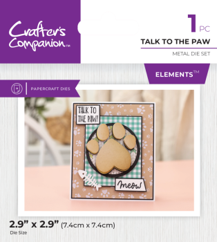 Crafters Companion - Stanzschablone "Talk to the Paw" Dies
