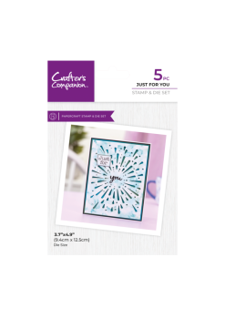 Crafters Companion - Stempelset & Stanzschablone "Just For You" Stamp & Dies