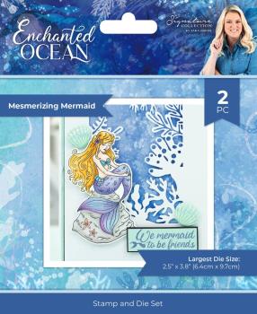 Crafters Companion - Stempelset & Stanzschablone "Mesmerizing Mermaid" Stamp & Dies