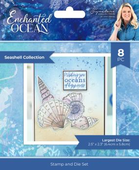 Crafters Companion - Stempelset & Stanzschablone "Sea Shell" Stamp & Dies
