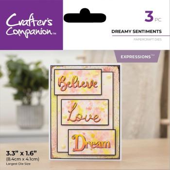 Crafters Companion - Stanzschablone "Dreamy Sentiments" Dies