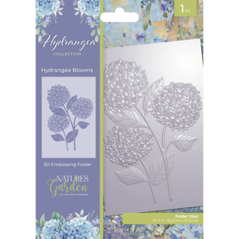 Crafters Companion - Prägefolder "Hydrangea Blooms" 3D Embossingfolder