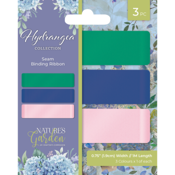 Crafters Companion - Bänder "Hydrangea" Seam Binding Ribbon