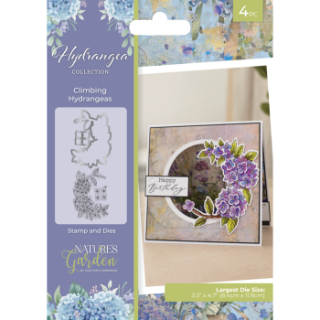 Crafters Companion - Stempelset & Stanzschablone "Climbing Hydrangea" Stamp & Dies