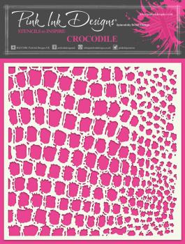 Pink Ink Designs - Schablone "Crocodile" Stencil