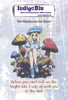 IndigoBlu - Gummistempel Set "Not Mushroom for Alice" A6 Rubber Stamp