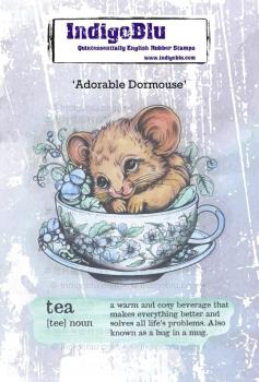 IndigoBlu - Gummistempel Set "Adorable Dormouse" A6 Rubber Stamp