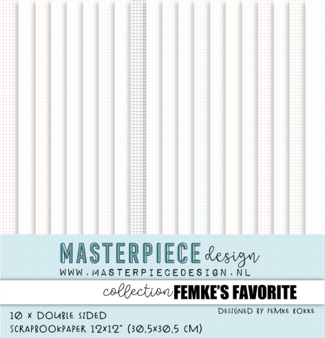 Masterpiece Design - Designpapier "Femke's Favorite" Paper Pack 12x12 Inch - 10 Bogen