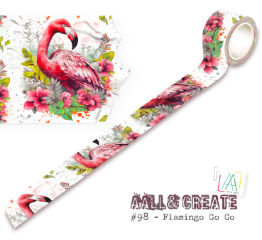 AALL and Create "Flamingo Go Go" Washi Tape 25 mm