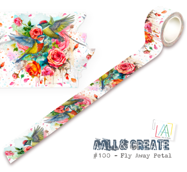 AALL and Create "Fly Away Petal" Washi Tape 25 mm