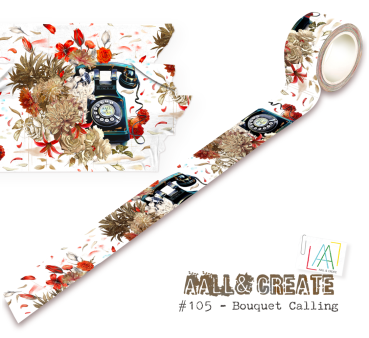 AALL and Create "Bouquet Calling" Washi Tape 25 mm
