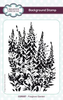 Creative Expressions - Gummistempel A6 "Foxglove Garden" Rubber Stamp