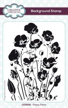 Creative Expressions - Gummistempel A6 "Poppy Patch" Rubber Stamp