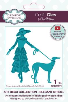 Creative Expressions - Stanzschablone "Art Deco Elegant Stroll" Craft Dies Design by Sue Wilson