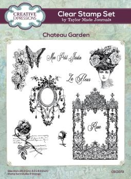 Creative Expressions - Stempelset "Chateau Garden" Clear Stamps 6x8 Inch Design by Taylor Made Journals