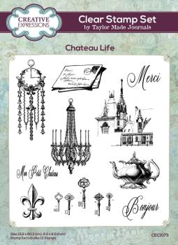 Creative Expressions - Stempelset "Chateau Life" Clear Stamps 6x8 Inch Design by Taylor Made Journals