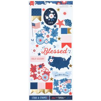 American Crafts - Aufkleber "Flags and Frills" Sticker