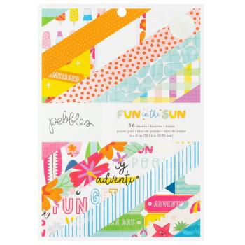 American Crafts - Designpapier "Fun in the Sun" Paper Pack 6x8 Inch - 36 Bogen