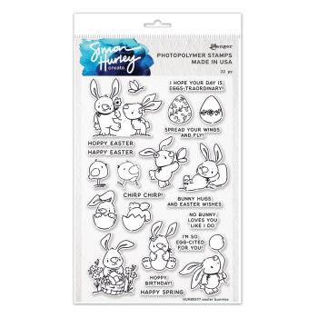 Ranger Ink - Stempelset by Simon Hurley Create "Easter Bunnies" Clear Stamps