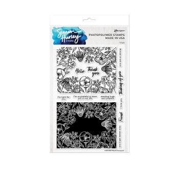 Ranger Ink - Stempelset by Simon Hurley Create "Bold bouquet" Clear Stamps