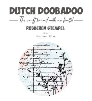 Dutch Doobadoo - Gummistempel "Grass" Rubber Stamp ⌀6,5cm