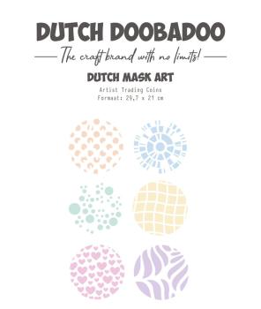 Dutch Doobadoo - Schablone A4 "Artist Trading Coins" Stencil - Dutch Mask Art
