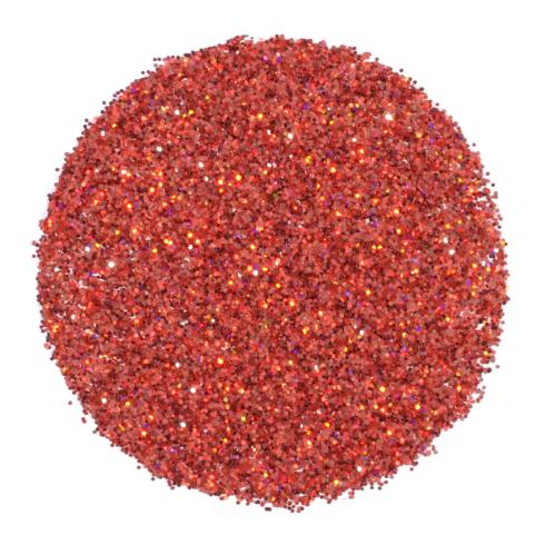 Vaessen Creative - Glitzerpulver "Rot" Glitter holographisch 3g