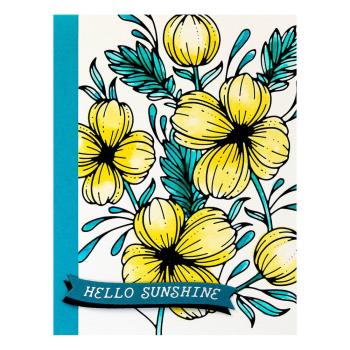 Spellbinders - Heißfolien-Platte "Glimmering Buttercups" Hot Foil Plate Glimmer