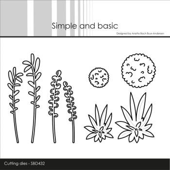 Simple and Basic - Stanzschablone 3,4x4,5cm "Plants and Sterms" Dies