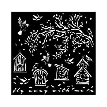 Stamperia - Schablone 18x18cm "Nests" Stencil  