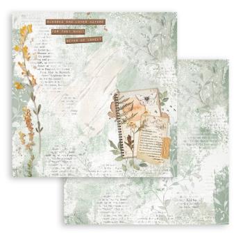 Stamperia - Designpapier "Notebook" Paper Sheets 12x12 Inch - 10 Bogen