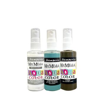 Stamperia - Aquarellfarbe "Create Happiness Secret Diary" Aquacolor Paint Kit 3x30ml