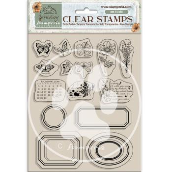 Stamperia - Stempelset "Labels" Clear Stamps