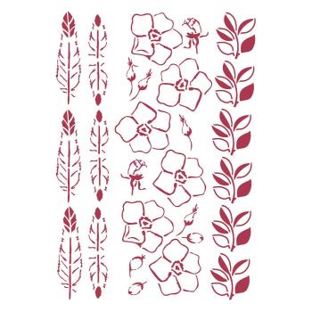 Stamperia - Schablone A4 "Romantic Christmas Borders" Stencil