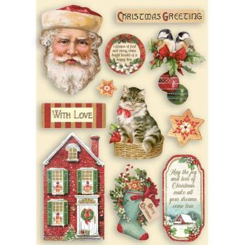Stamperia - Holzteile A5 "Classic Christmas" Wooden Shapes