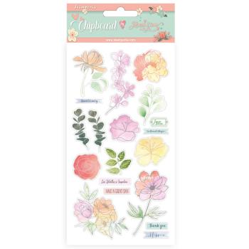 Stamperia - Aufkleber "Celebration Flowers" Chipboards