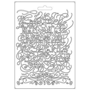 Stamperia - Gießform A5 "Romantic Garden House Calligraphy" Soft Mould 