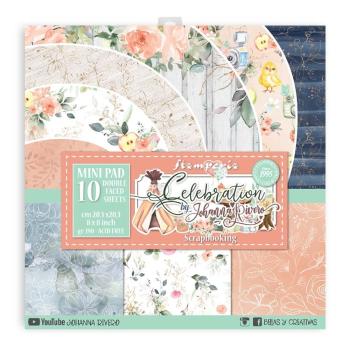 Stamperia - Designpapier "Celebration" Paper Pack 8x8 Inch - 10 Bogen