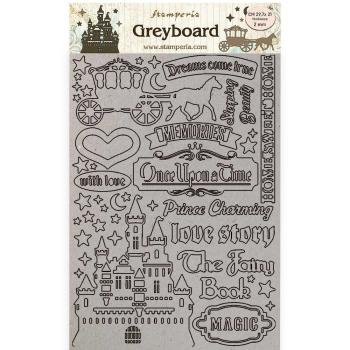 Stamperia - Stanzteile aus Graupappe "Sleeping Beauty Castle" Greyboard Die Cuts