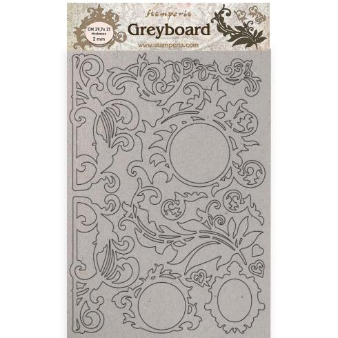 Stamperia - Stanzteile aus Graupappe "Casa Granada Decorations" Greyboard Die Cuts