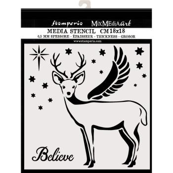 Stamperia - Schablone 18x18cm "Deer" Stencil 