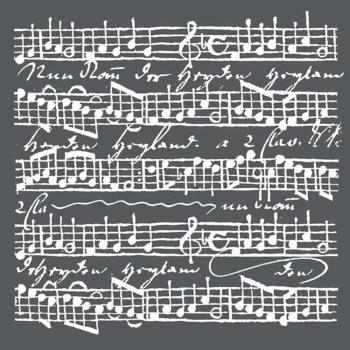 Stamperia - Schablone 18x18cm "Music Scores" Stencil 