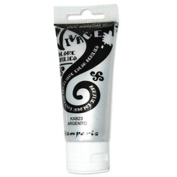 Stamperia - Acrylfarbe "Silver" Vivace Acrylic Paint 60ml