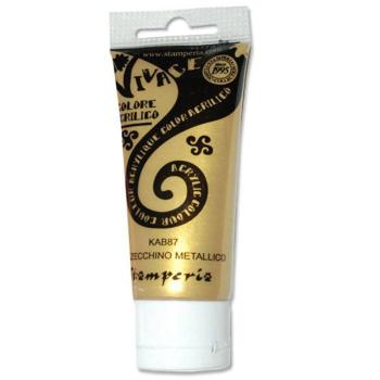 Stamperia - Acrylfarbe "Metallic Gold Coin" Vivace Acrylic Paint 60ml