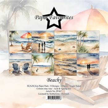 Paper Favourites - Designpapier "Beachy" Paper Pack 12x12 Inch 8 Bogen