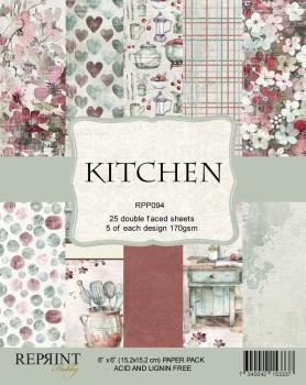 Reprint - Designpapier "Kitchen" Paper Pack 6x6 Inch - 20 Bogen
