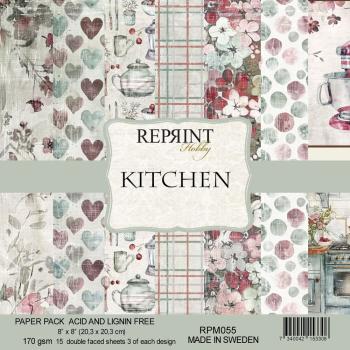 Reprint - Designpapier "Kitchen" Paper Pack 8x8 Inch - 15 Bogen