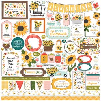 Carta Bella - Aufkleber "Sunflower Summer" Element Stickers 